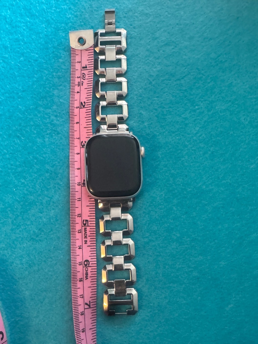 Silver Metal Link Apple Watch Band (band only) 0184